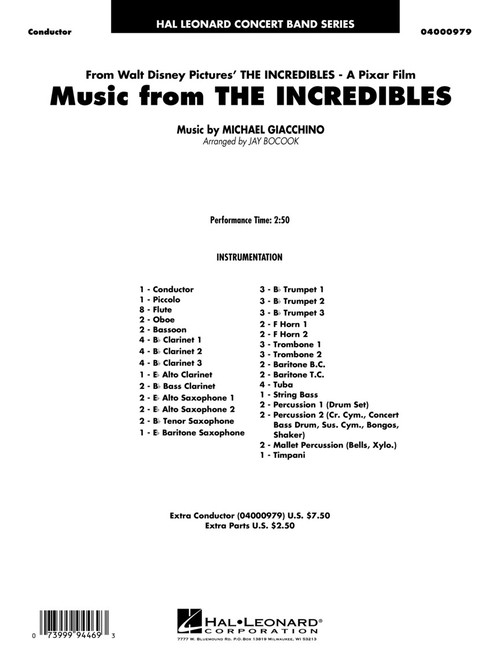 Music from 'The Incredibles' - click here