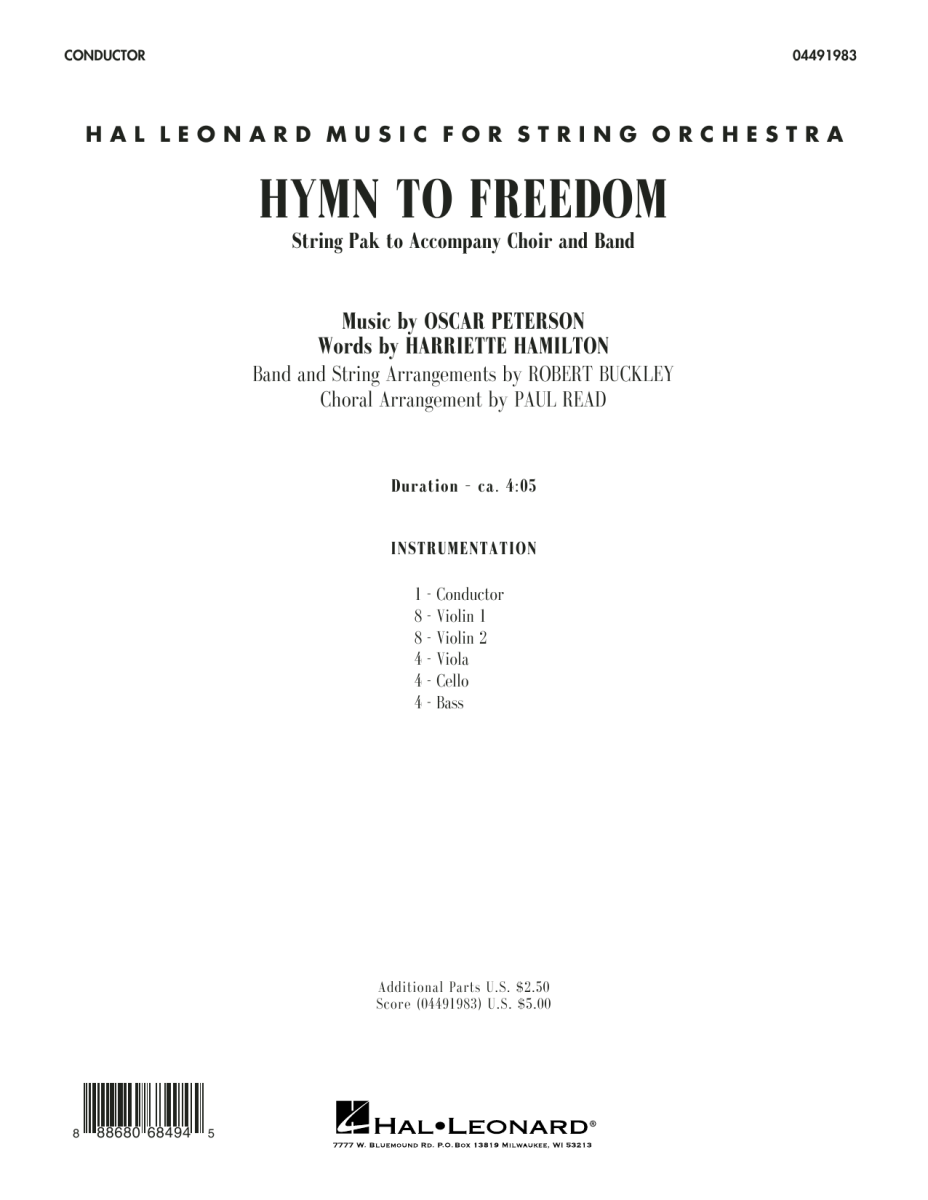Hymn to Freedom - click here