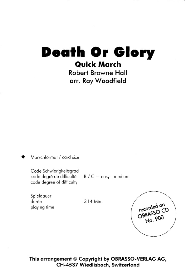 Death or Glory - click here