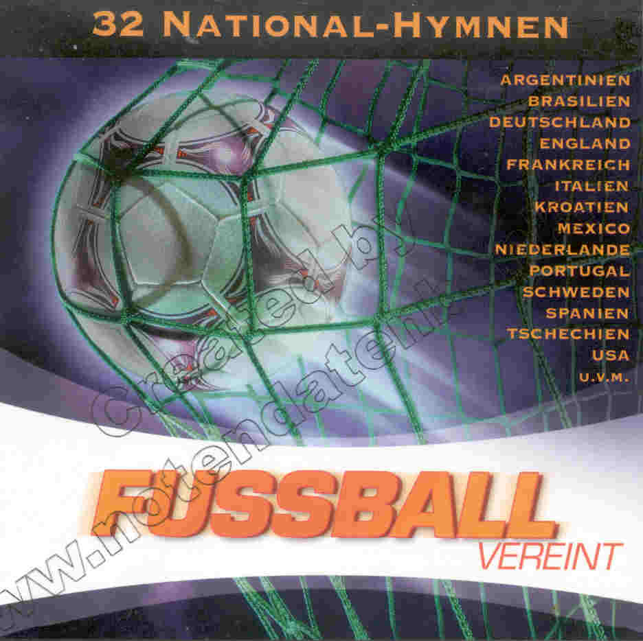 Fussball vereint - 32 National-Hymnen - click here