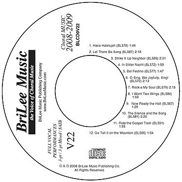 BriLee Vocal CD #22 - click here