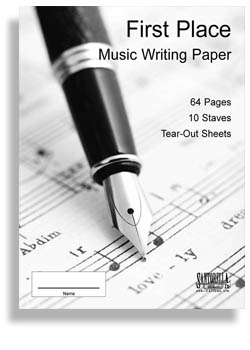 1st Place Music Writing Paper 10 Stave Manuscript Book - click here