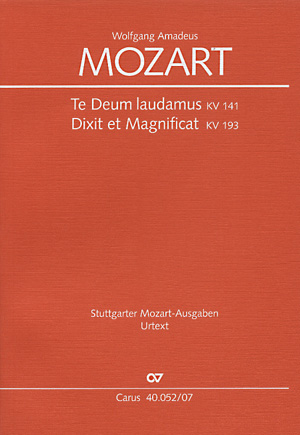 Mozart: Dixit et Magnificat; Te Deum - click here