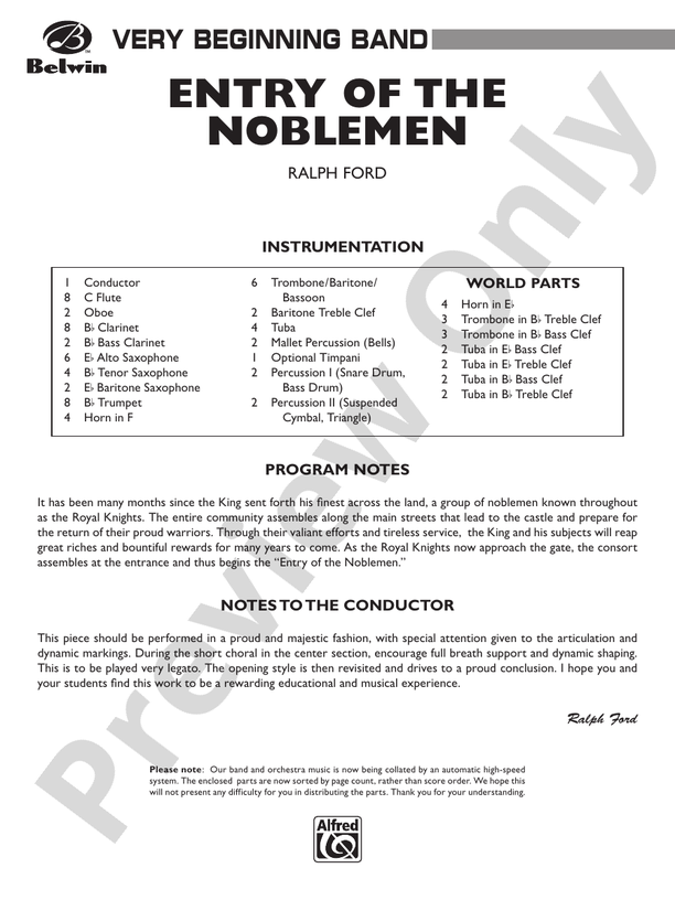 Entry of the Noblemen - click here