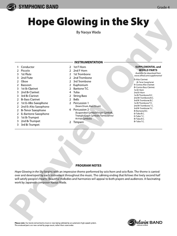 Hope Glowing in the Sky - click here