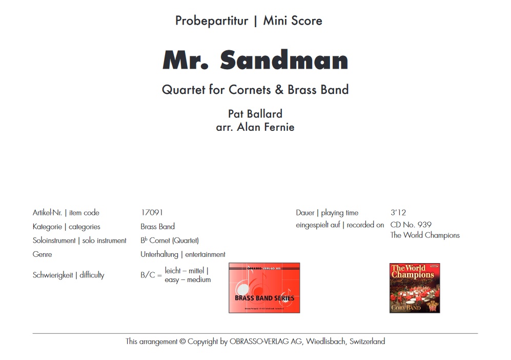 Mr. Sandman - click here