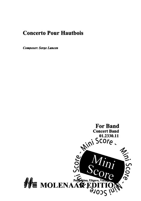 Concerto pour Hautbois - click here