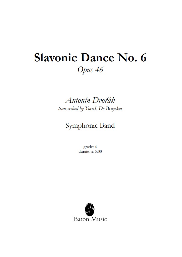 Slavonic Dance #6 - click here