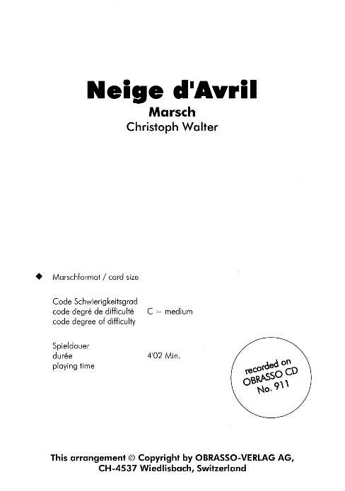 Neige d'Avril - click here