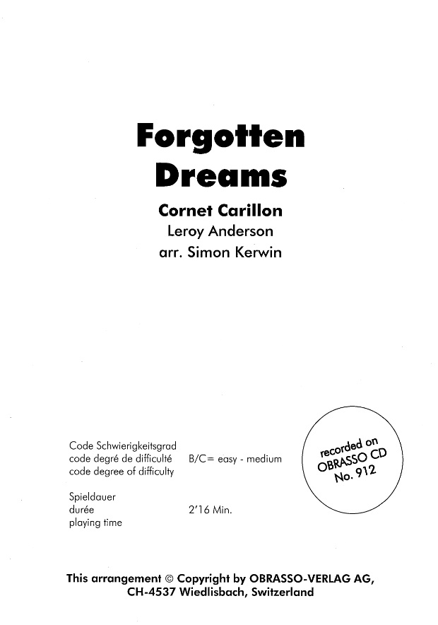 Forgotten Dreams - click here