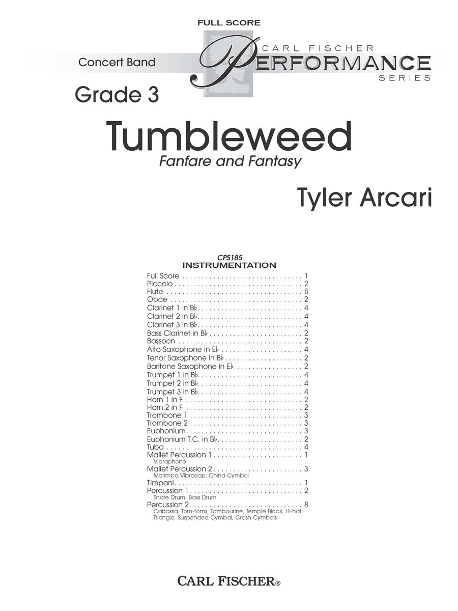 Tumbleweed (Fanfare and Fantasy) - click here