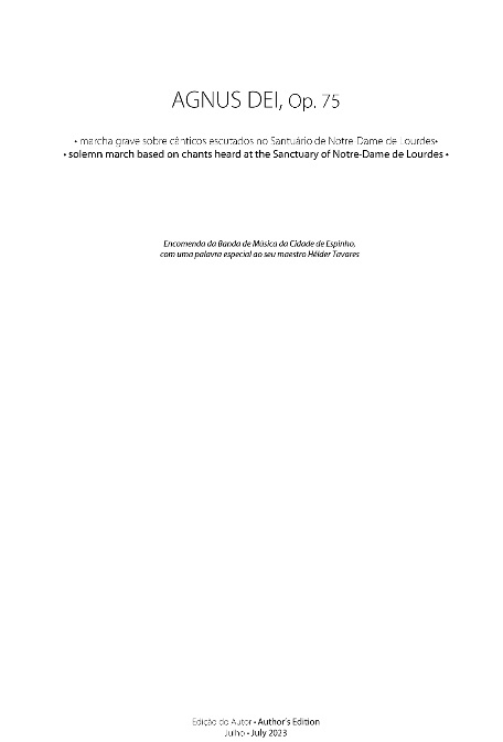 Agnus Dei - click here Agnus Dei - click here