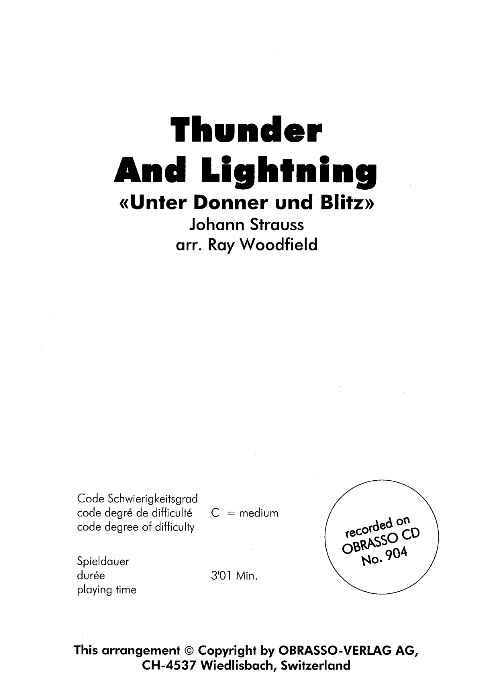 Thunder and Lightning (Unter Donner und Blitz) - click here