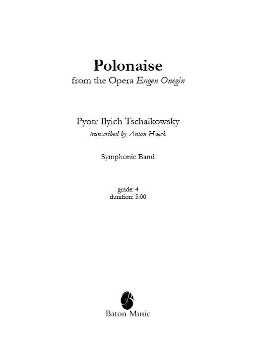 Polonaise from 'Eugen Onegin' - click here