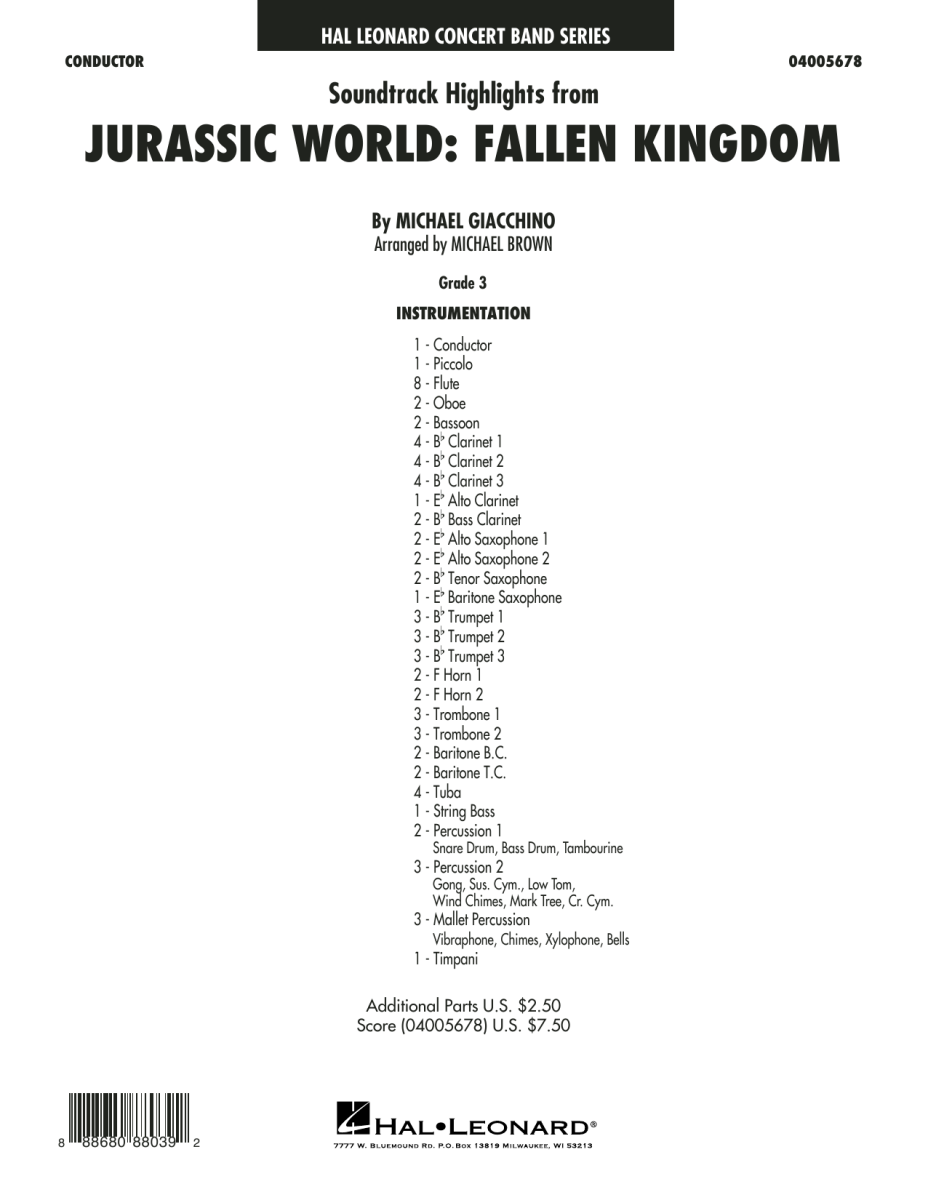 Soundtrack Highlights from Jurassic World: Fallen Kingdom - click here