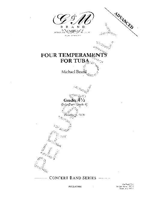 4 Temperaments for Tuba (Four) - click here