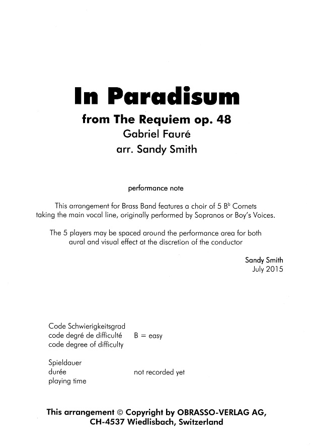 In Paradisum (from 'The Requiem') - click here