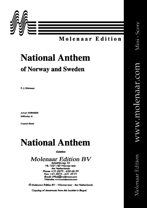 National Anthem of Norway and Sweden (Volkslied Noorwegen en Zweden) - click here