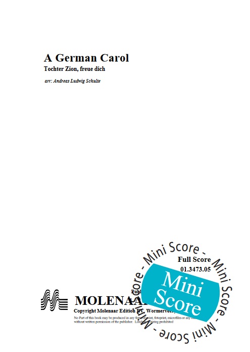 A German Carol (Tochter Zion, freue dich) - click here