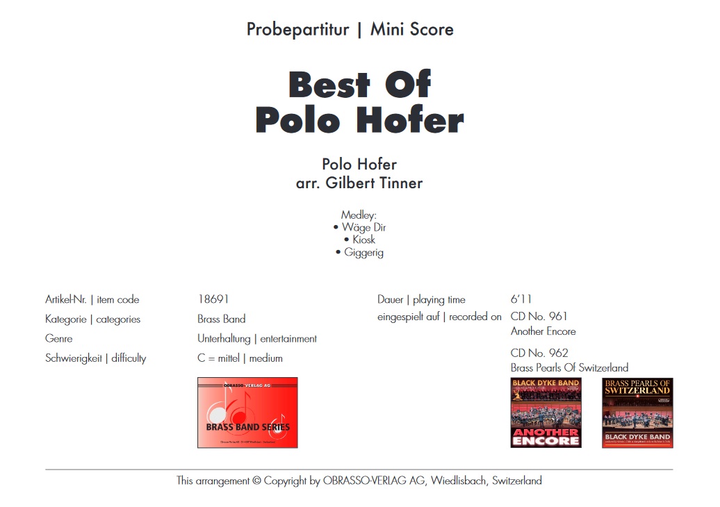 Best of Polo Hofer, The - click here