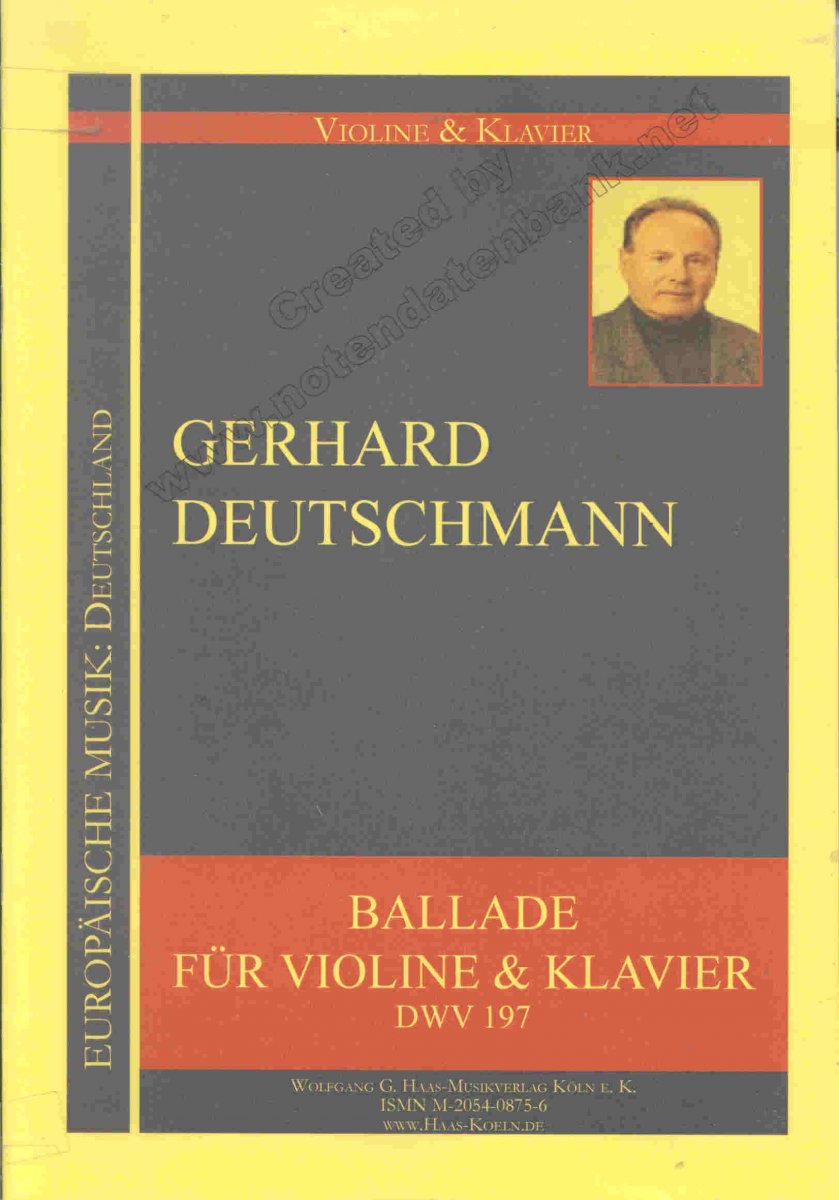 Ballade f�r Violone und Klavier - click here