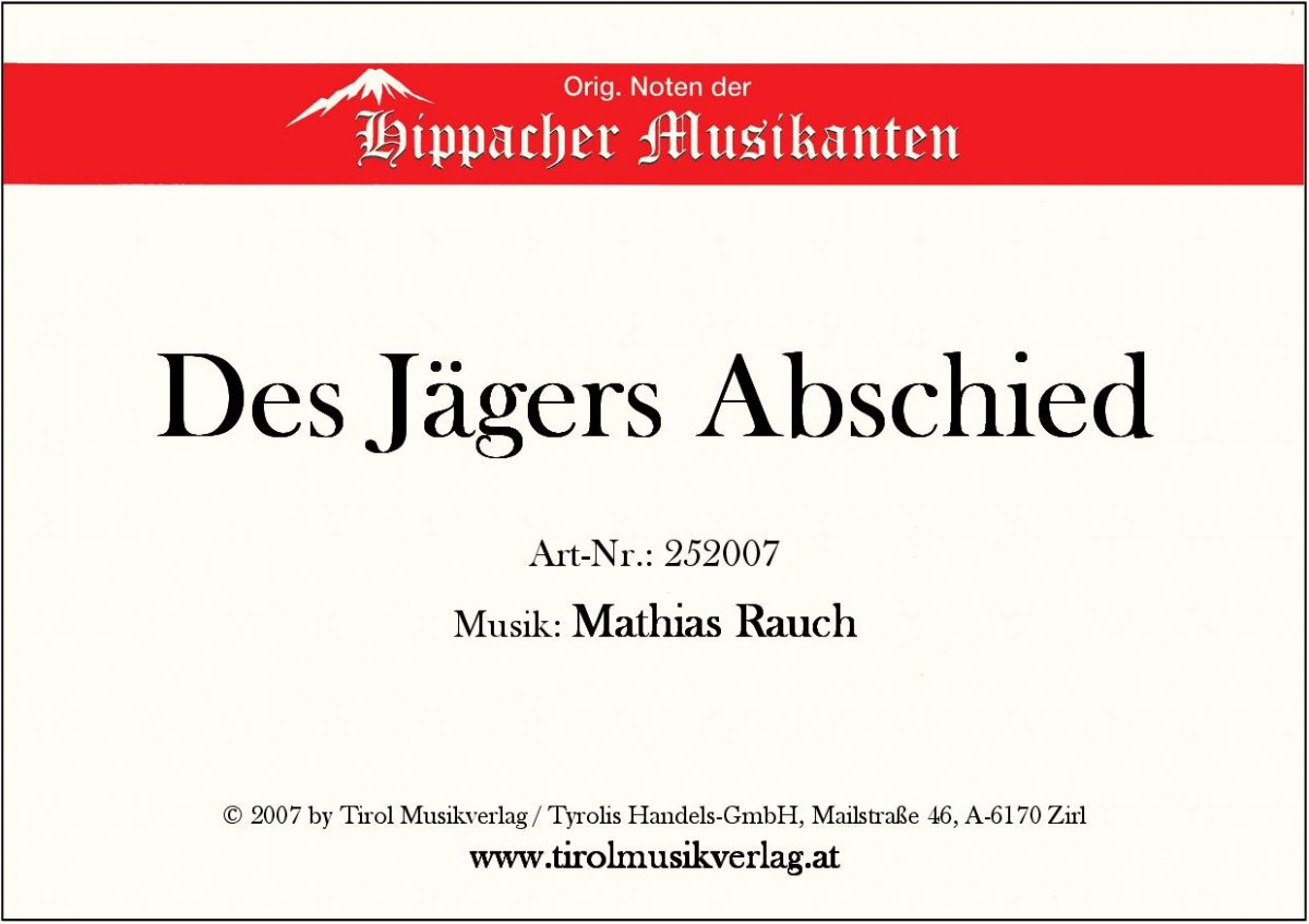 Des Jäger's Abschied - click here Des Jäger's Abschied - click here