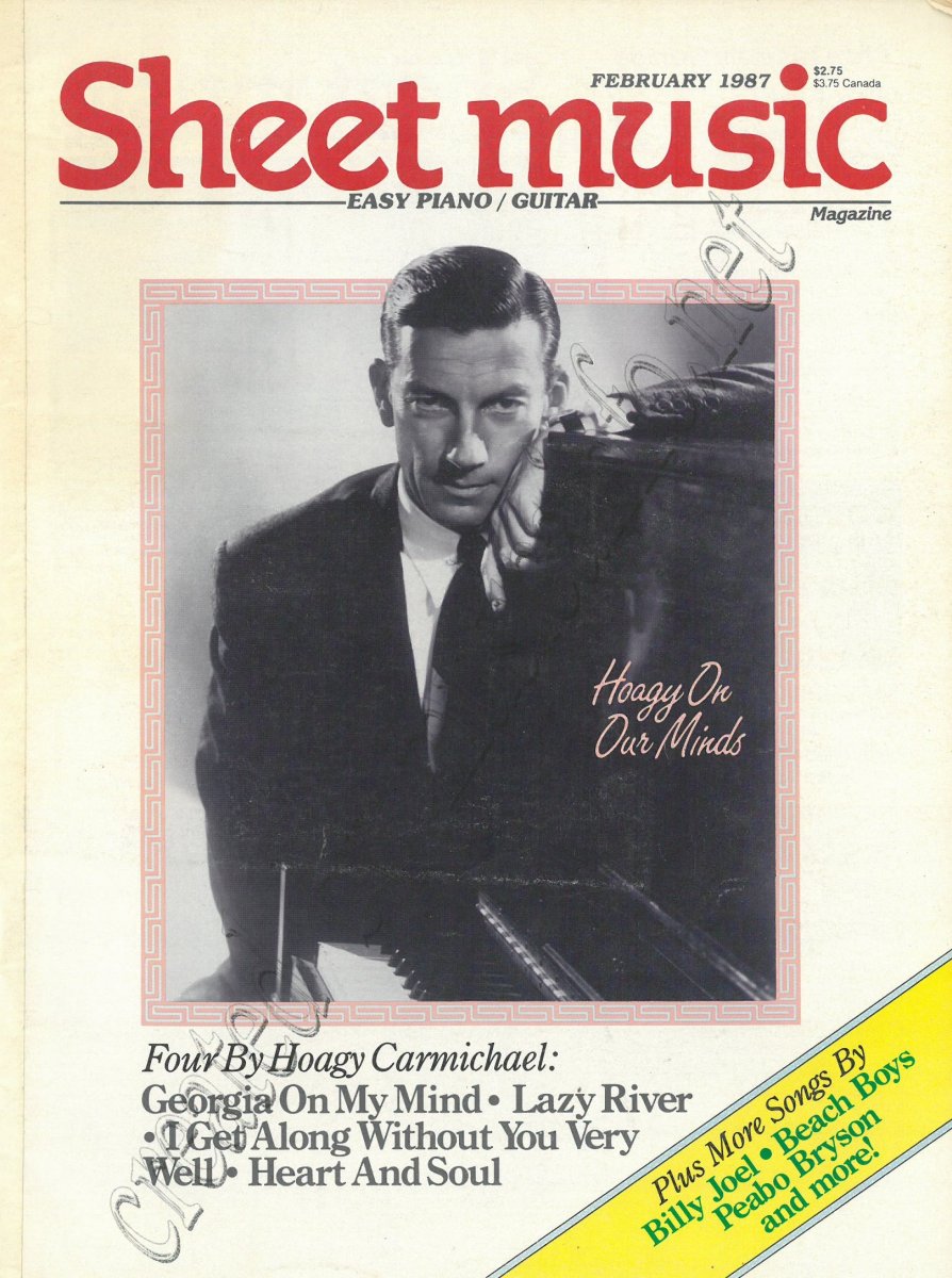 Sheet Music Magazine Easy Piano/Guitar February 1987 - click here