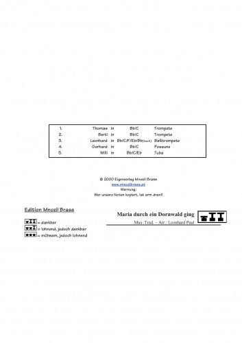 Maria durch ein Dornwald ging - click here Maria durch ein Dornwald ging - click here