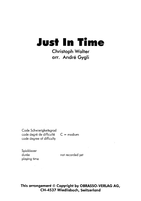 Just in Time - click here