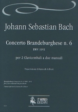 Brandenburg Concerto #6 BWV 1051 for 2 two-manual Harpsichords - click here