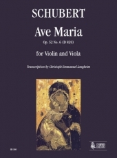 Ave Maria Op. 52 No. 6 (D 839) for Violin and Viola - click here Ave Maria Op. 52 No. 6 (D 839) for Violin and Viola - click here