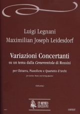 Variazioni Concertanti on a theme from Rossini's Cenerentola for Guitar, Piano and String Quartet - click here