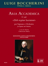 Aria Accademica G 546 Deh respirar lasciatemi for Soprano and Orchestra - click here