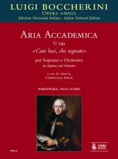 Aria accademica G 549 Care luci, che regnate for Soprano and Orchestra - click here