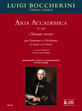 Aria Accademica G 558 Tornate sereni for Soprano and Orchestra - click here