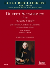 Duetto accademico G 559 La destra ti chiedo for Soprano, Alto and Orchestra - click here