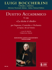 Duetto accademico G 559 La destra ti chiedo for Soprano, Alto and Orchestra - click here