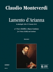 Lamento d'Arianna for 5 Voices (SSATB) and Continuo - click here