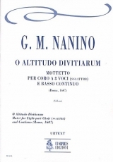 O Altitudo Divitiarum. Motet for Eigth-part Choir (SATB-SATB) and Continuo - click here