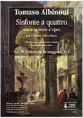 Sinfonias 'a quattro'without Opus number. Vol. 4: Sinfonia in D major, Si 4. - click here