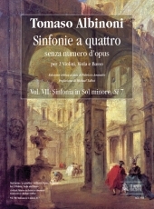 Sinfonias 'a quattro'without Opus number. Vol. 7: Sinfonia in G minor, Si 7. - click here