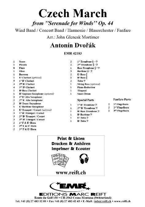 Czech March (from 'Serenade for Winds') - click here