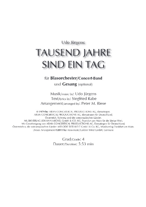 1000 Jahre sind ein Tag (Tausend) - click here