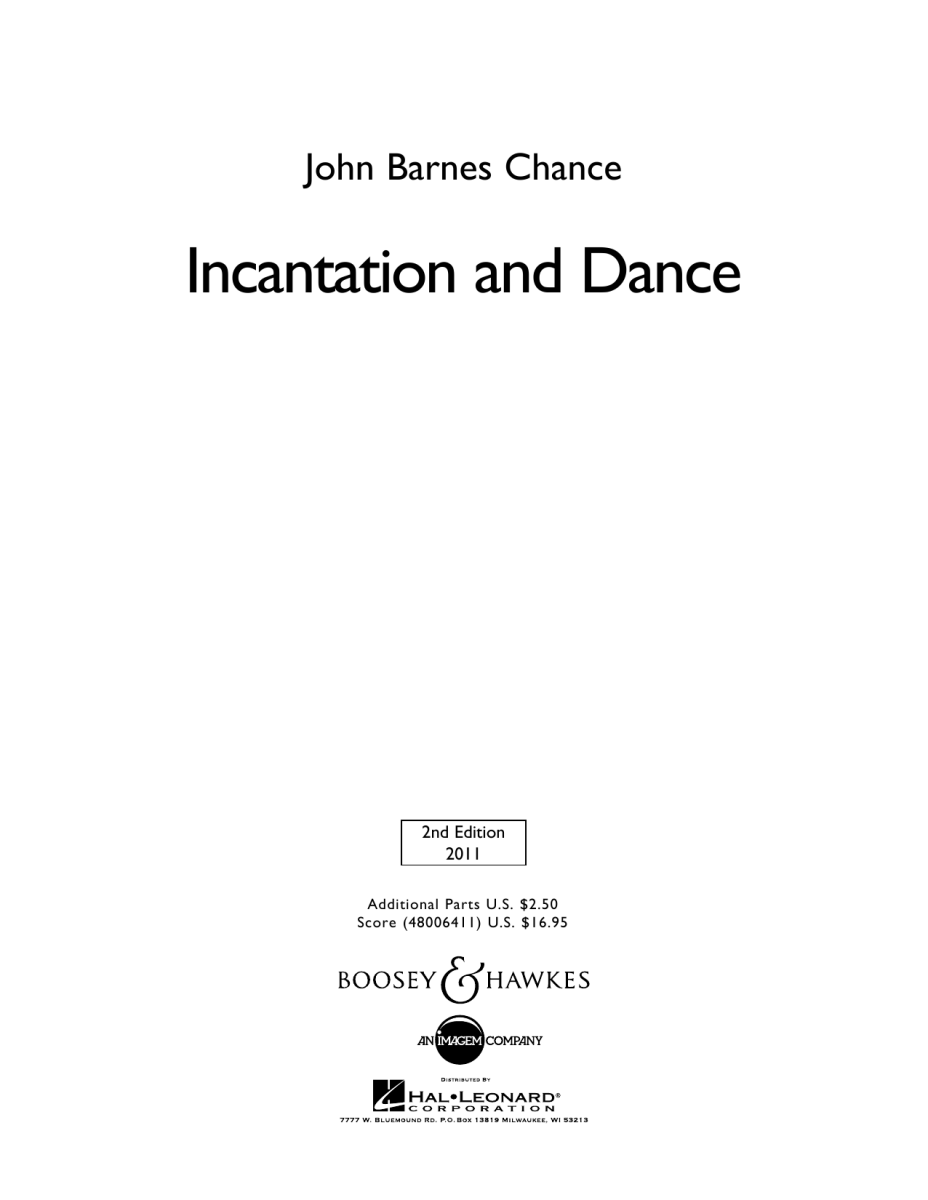 Incantation and Dance - click here
