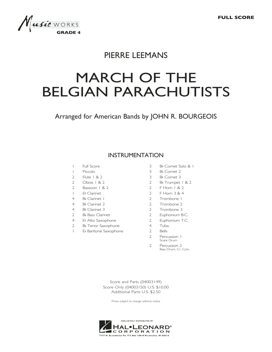 March of the Belgian Parachutists - click here
