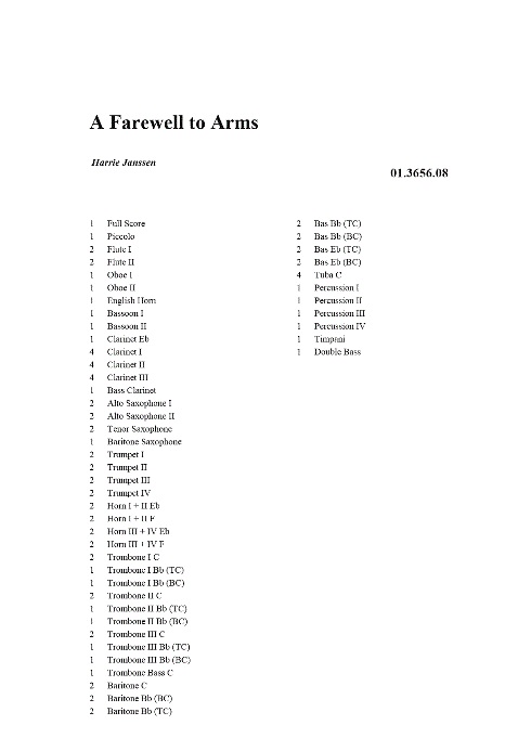 A Farewell to Arms - click here