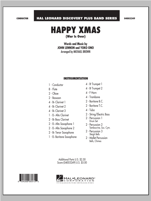 Happy Xmas (War Is Over) - click here