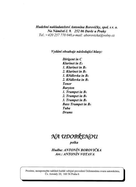 Auf neue Freundschaft (Na udobrenou) - click here Auf neue Freundschaft (Na udobrenou) - click here