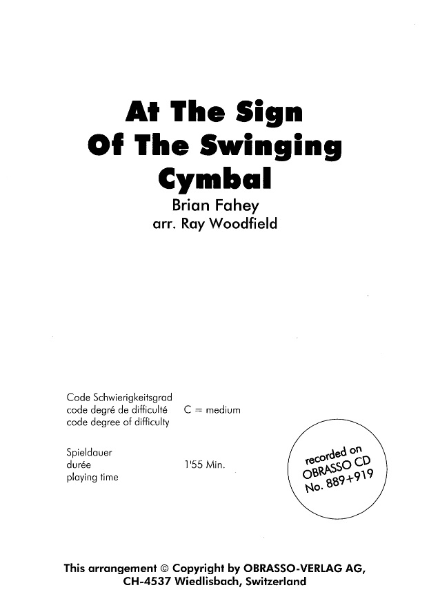 At the Sign of the swinging Cymbal - click here