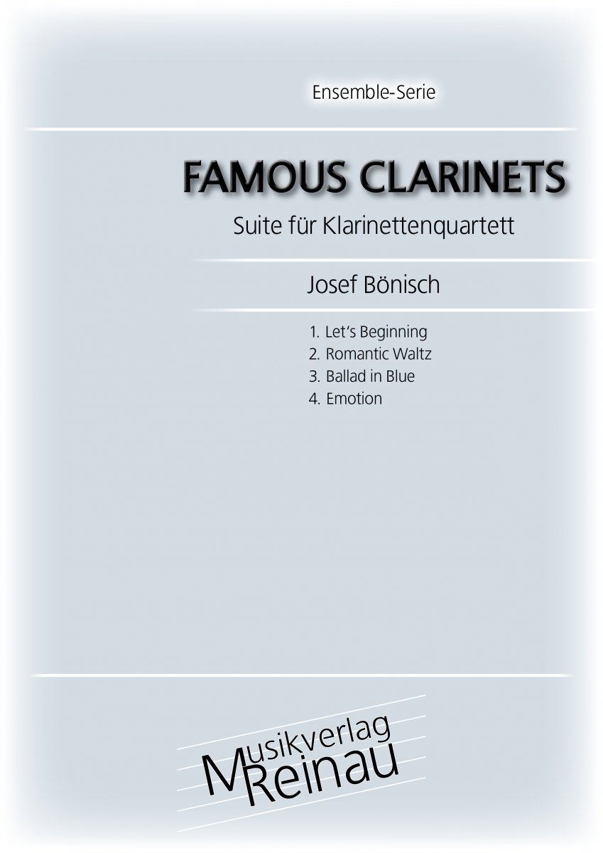 Famous Clarinets (Suite f�r Klarinettenquartett) - click here